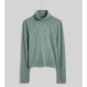 NWT 🦕 Madewell Brightside Fine Rib Turtleneck XXS Nighttime